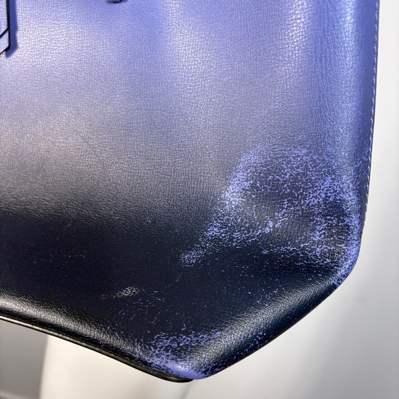 Kate Spade Adel Large Tote Bag | Ombré Purple & Black Leather | *Flaw on Back* - Picture 4 of 9